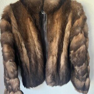 Genuine Fur Vintage  Bomber Jacket
